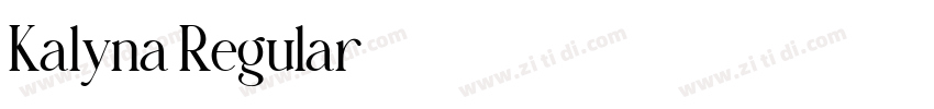 Kalyna Regular字体转换 Kalyna Regular字体转换